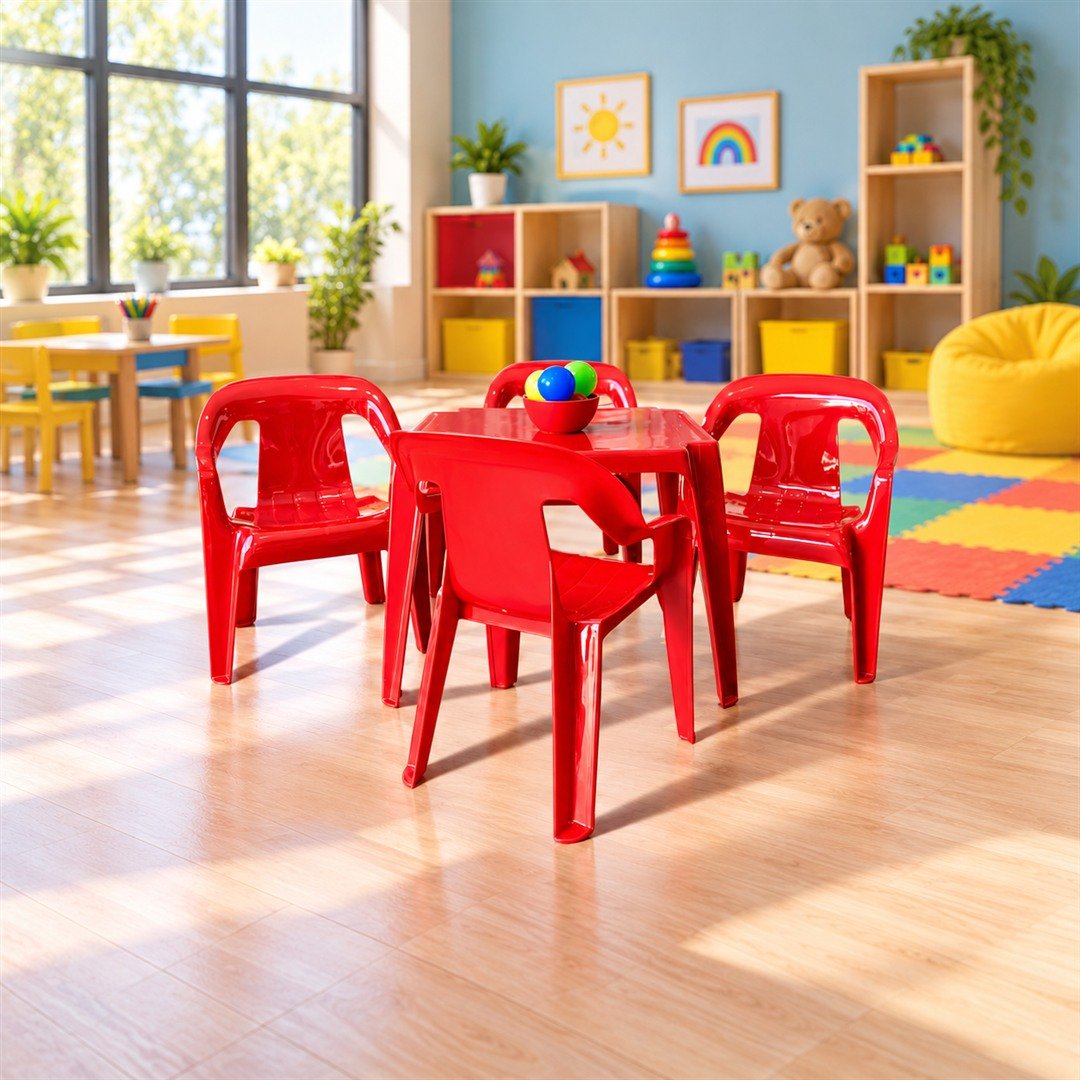 Conjunto infantil vermelho
